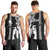 Hawaii Oahu Island Men Tank Top Hawaiian King and Kakau Symbols Abstract Shoulder Tattoo LT03 - Polynesian Pride