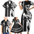 Custom Hawaii Oahu Island Family Matching Short Sleeve Bodycon Dress and Hawaiian Shirt Hawaiian King and Kakau Symbols Abstract Shoulder Tattoo LT03 - Polynesian Pride