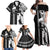 Hawaii Kahoolawe Island Family Matching Off Shoulder Maxi Dress and Hawaiian Shirt Hawaiian King and Kakau Symbols Abstract Shoulder Tattoo LT03 - Polynesian Pride