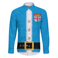 Fiji Merry Christmas Family Matching Puletasi and Hawaiian Shirt Santa Suit Style With Tapa Tribal Pattern