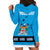 Fiji Merry Christmas Hoodie Dress Santa Suit Style With Tapa Tribal Pattern