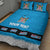 Fiji Merry Christmas Quilt Bed Set Santa Suit Style With Tapa Tribal Pattern