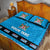 Fiji Merry Christmas Quilt Bed Set Santa Suit Style With Tapa Tribal Pattern