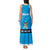 Fiji Merry Christmas Tank Maxi Dress Santa Suit Style With Tapa Tribal Pattern