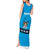 Fiji Merry Christmas Tank Maxi Dress Santa Suit Style With Tapa Tribal Pattern