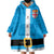 Fiji Merry Christmas Wearable Blanket Hoodie Santa Suit Style With Tapa Tribal Pattern