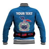 Samoa Merry Christmas Baseball Jacket Santa Suit Style With Tatau Tattoo Pattern
