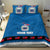 Samoa Merry Christmas Bedding Set Santa Suit Style With Tatau Tattoo Pattern