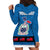 Samoa Merry Christmas Hoodie Dress Santa Suit Style With Tatau Tattoo Pattern