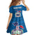 Samoa Merry Christmas Kid Short Sleeve Dress Santa Suit Style With Tatau Tattoo Pattern