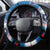 Samoa Merry Christmas Steering Wheel Cover Santa Suit Style With Tatau Tattoo Pattern