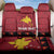 Papua New Guinea Merry Christmas Back Car Seat Cover Santa Suit Style With Melanesian Pattern