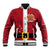 Papua New Guinea Merry Christmas Baseball Jacket Santa Suit Style With Melanesian Pattern