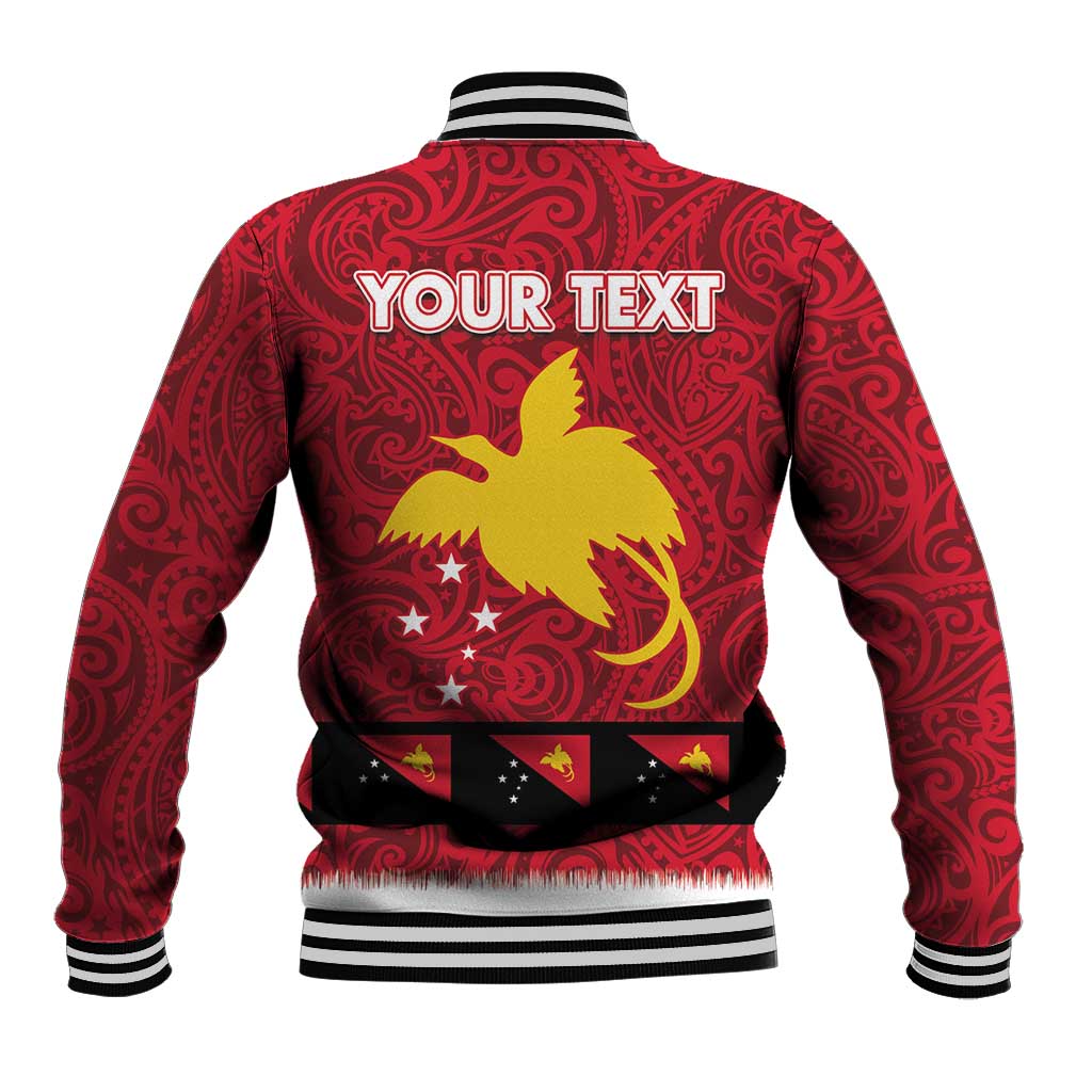 Papua New Guinea Merry Christmas Baseball Jacket Santa Suit Style With Melanesian Pattern LT03 - Polynesian Pride