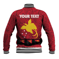 Papua New Guinea Merry Christmas Baseball Jacket Santa Suit Style With Melanesian Pattern LT03 - Polynesian Pride