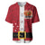 Papua New Guinea Merry Christmas Baseball Jersey Santa Suit Style With Melanesian Pattern