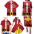 Papua New Guinea Merry Christmas Family Matching Puletasi and Hawaiian Shirt Santa Suit Style With Melanesian Pattern