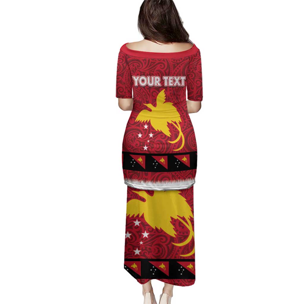 Papua New Guinea Merry Christmas Family Matching Puletasi and Hawaiian Shirt Santa Suit Style With Melanesian Pattern