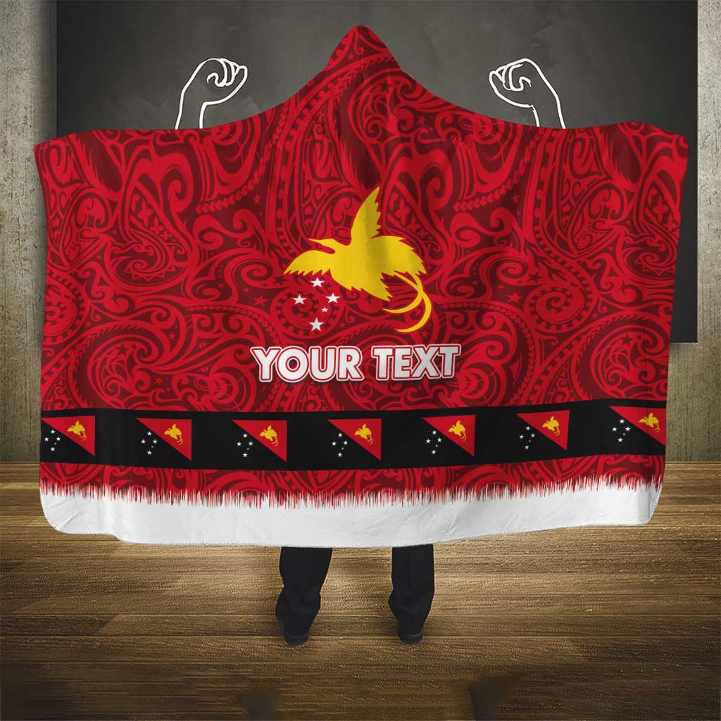 Papua New Guinea Merry Christmas Hooded Blanket Santa Suit Style With Melanesian Pattern LT03 - Polynesian Pride