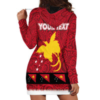 Papua New Guinea Merry Christmas Hoodie Dress Santa Suit Style With Melanesian Pattern