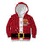 Papua New Guinea Merry Christmas Kid Hoodie Santa Suit Style With Melanesian Pattern