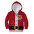 Papua New Guinea Merry Christmas Kid Hoodie Santa Suit Style With Melanesian Pattern