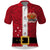 Papua New Guinea Merry Christmas Polo Shirt Santa Suit Style With Melanesian Pattern