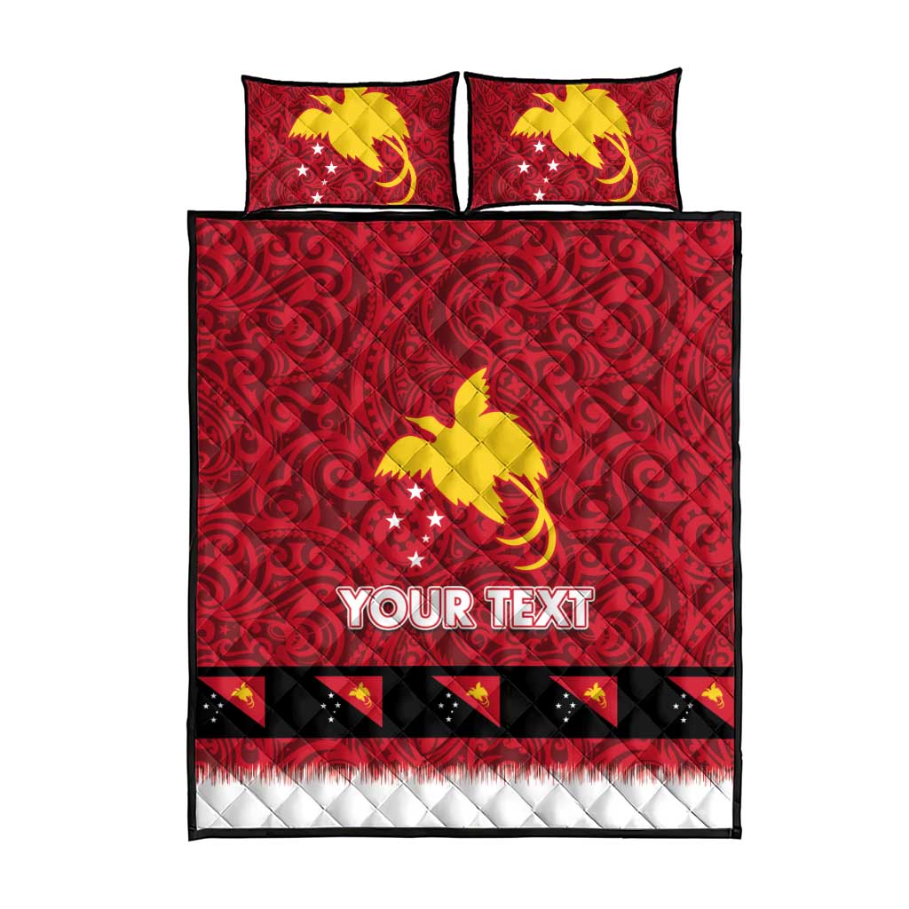 Papua New Guinea Merry Christmas Quilt Bed Set Santa Suit Style With Melanesian Pattern LT03 - Polynesian Pride