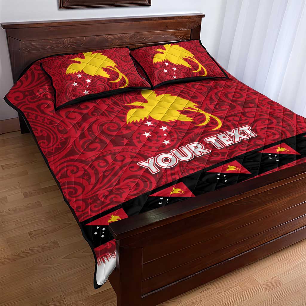 Papua New Guinea Merry Christmas Quilt Bed Set Santa Suit Style With Melanesian Pattern LT03 - Polynesian Pride