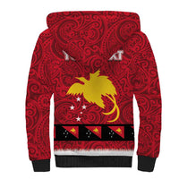 Papua New Guinea Merry Christmas Sherpa Hoodie Santa Suit Style With Melanesian Pattern LT03 - Polynesian Pride