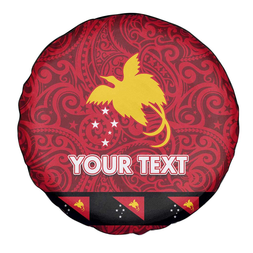 Papua New Guinea Merry Christmas Spare Tire Cover Santa Suit Style With Melanesian Pattern LT03 - Polynesian Pride