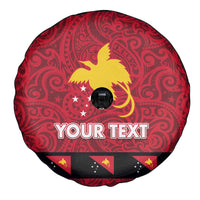 Papua New Guinea Merry Christmas Spare Tire Cover Santa Suit Style With Melanesian Pattern LT03 - Polynesian Pride