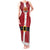 Papua New Guinea Merry Christmas Tank Maxi Dress Santa Suit Style With Melanesian Pattern