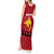 Papua New Guinea Merry Christmas Tank Maxi Dress Santa Suit Style With Melanesian Pattern