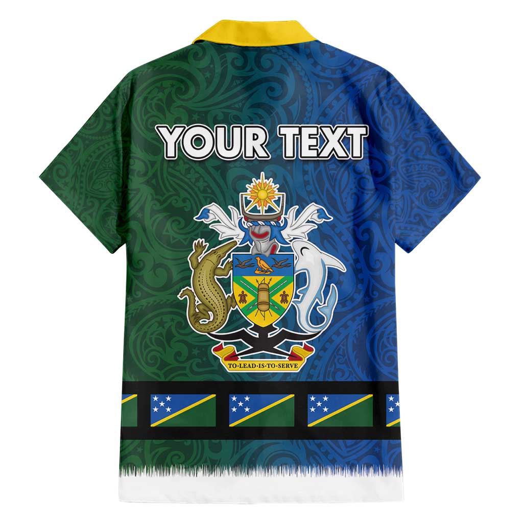 Solomon Islands Merry Christmas Hawaiian Shirt Santa Suit Style With Melanesian Pattern