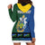 Solomon Islands Merry Christmas Hoodie Dress Santa Suit Style With Melanesian Pattern