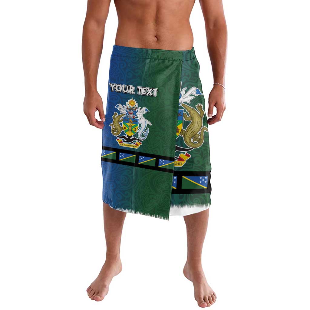 Solomon Islands Merry Christmas Lavalava Santa Suit Style With Melanesian Pattern LT03 Green - Polynesian Pride