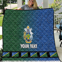 Solomon Islands Merry Christmas Quilt Santa Suit Style With Melanesian Pattern