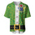 Cook Islands Merry Christmas Baseball Jersey Santa Suit Style With Polynesian Pattern