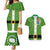 Cook Islands Merry Christmas Couples Matching Mermaid Dress and Hawaiian Shirt Santa Suit Style With Polynesian Pattern