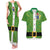 Cook Islands Merry Christmas Couples Matching Tank Maxi Dress and Hawaiian Shirt Santa Suit Style With Polynesian Pattern