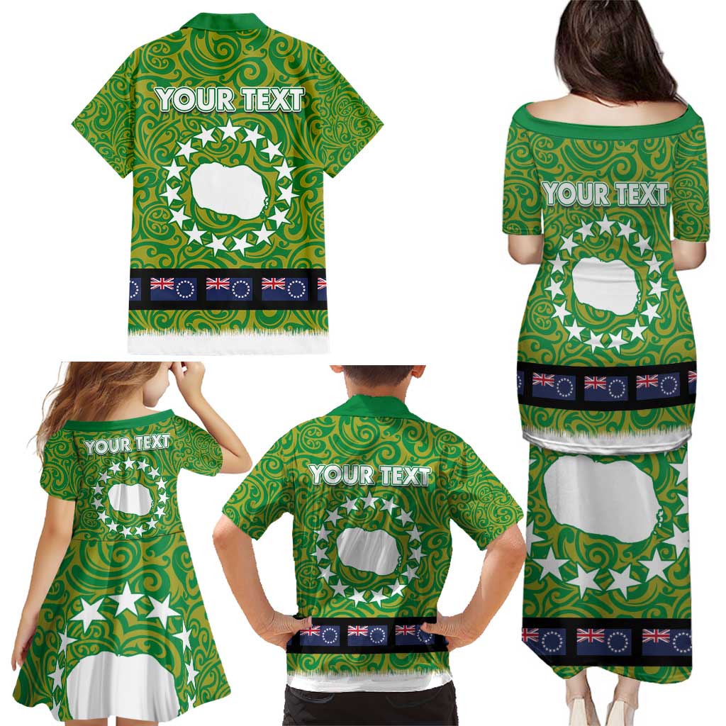 Cook Islands Merry Christmas Family Matching Puletasi and Hawaiian Shirt Santa Suit Style With Polynesian Pattern