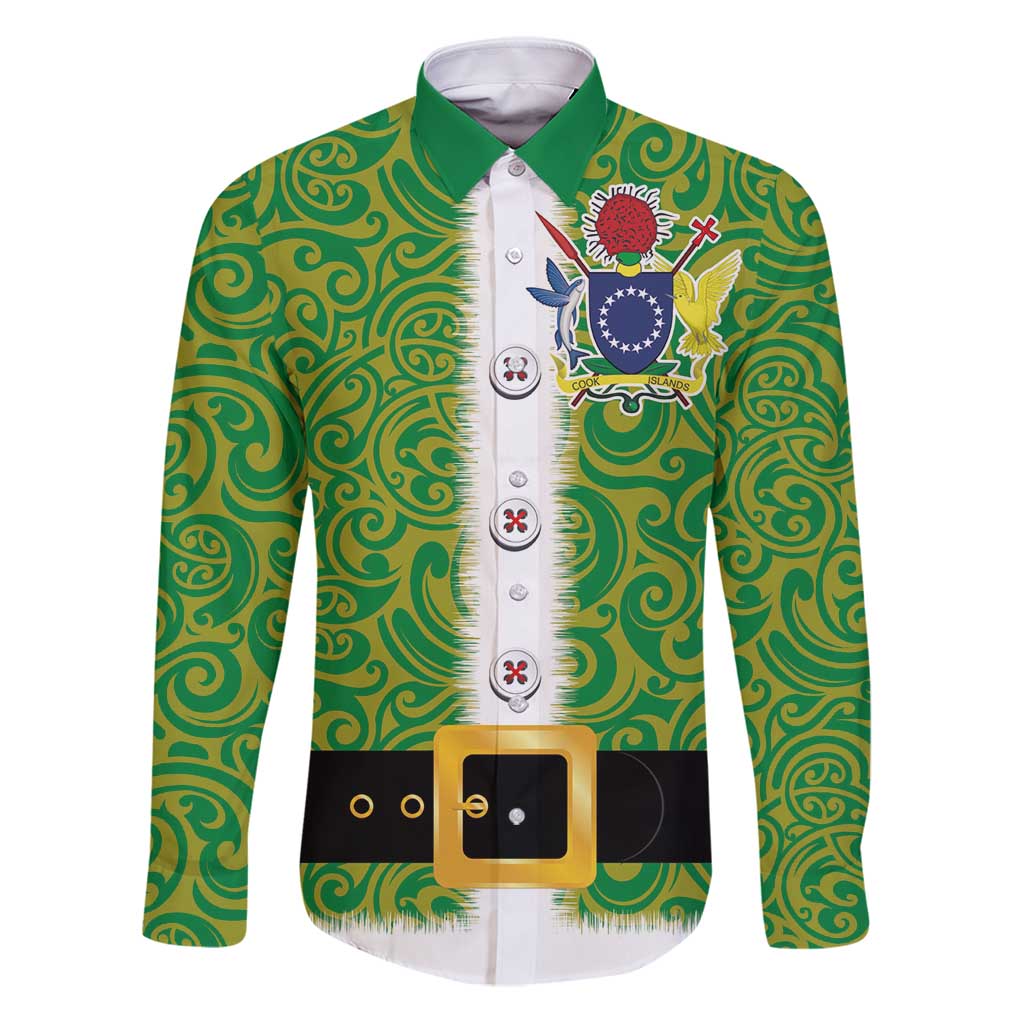 Cook Islands Merry Christmas Family Matching Puletasi and Hawaiian Shirt Santa Suit Style With Polynesian Pattern
