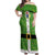 Cook Islands Merry Christmas Off Shoulder Maxi Dress Santa Suit Style With Polynesian Pattern