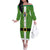 Cook Islands Merry Christmas Off The Shoulder Long Sleeve Dress Santa Suit Style With Polynesian Pattern