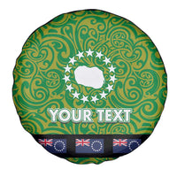 Cook Islands Merry Christmas Spare Tire Cover Santa Suit Style With Polynesian Pattern