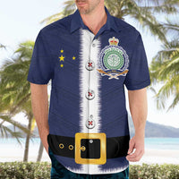 Niue Merry Christmas Hawaiian Shirt Santa Suit Style With Hiapo Pattern LT03 - Polynesian Pride