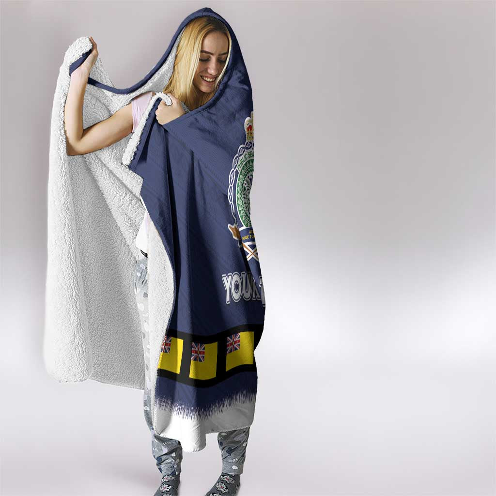 Niue Merry Christmas Hooded Blanket Santa Suit Style With Hiapo Pattern LT03 - Polynesian Pride