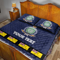 Niue Merry Christmas Quilt Bed Set Santa Suit Style With Hiapo Pattern