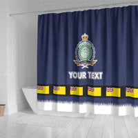 Niue Merry Christmas Shower Curtain Santa Suit Style With Hiapo Pattern